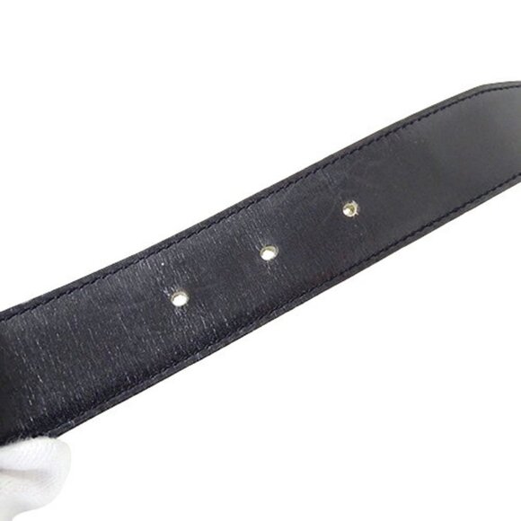 HERMES Black Horsebit Belt - Picture 8 of 12